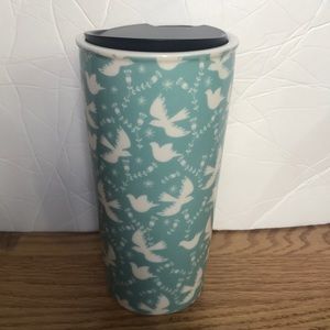 Ceramic Dove Tall Tumbler